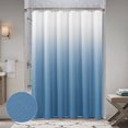 thumbnail image 1 of Rideau de Douche en Polyester Dégradé Bleu Gris KSEERBABALL, 72 Pouces x 72 Pouces Imperméable, 1 of 5