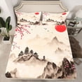 thumbnail image 2 of Castle Fairy Boys Girls Cherry Blossom Twin Sheet Sets,Japanese Style Bedding, 2 of 7