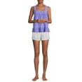 thumbnail image 2 of Secret Treasures Women's and Women's Plus Size Knit Gauze Tank Top, 2 of 5