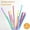 color, variant on 100pcs Hard Straws, 9inch Disposable Plastic Color Thickened Threaded Straws, Long Straws Party Decorations