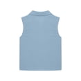 thumbnail image 6 of JUMEYU Girls Camisole Undershirts Girls Double Lined Camisole Crop Tank Tops - Dance Yoga Athletic Casual Kids Teen Size 11-12 (Blue,11-12 Years), 6 of 6