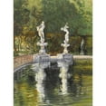 thumbnail image 2 of Sir William Rothenstein 12x14 Gold Ornate Wood Frame and Double Matted Museum Art Print Titled - Boboli Gardens, Florence (1923), 2 of 4