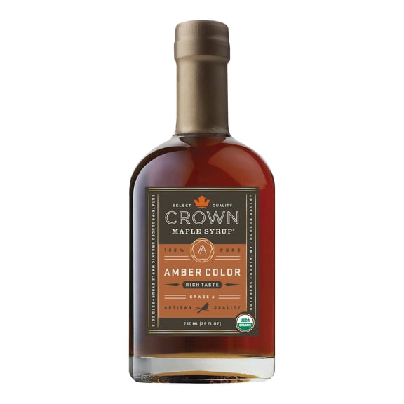 Crown Maple Amber Color Rich Taste Organic Maple Syrup 750ML