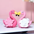 thumbnail image 3 of Gwong Decoración hogareña 2pcs Dibujos animados Flamingo Mini Home Garden Cafe Tienda de regalos Decoración de escritorio Adorno Gwong 21054573, 3 of 7