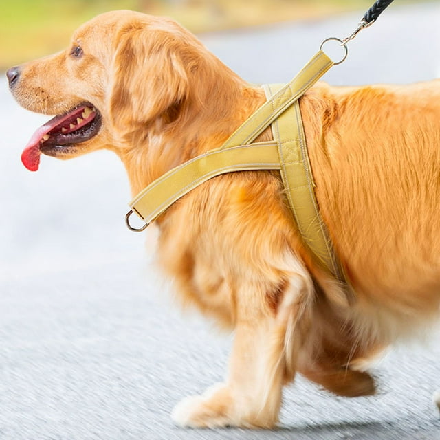 Dog Vest, Oxford Cloth High Security Easy Walking Dog Vest Breathable Reflective for Training S,M,L,XL