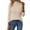 Beige, variant on Women's Turtleneck Sweater Ribbed Knit Long Sleeve Pullover Top Slim Fit Stretchy Solid Color Sweaters for Fall Winter Office,Coffee (L)