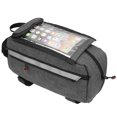 thumbnail image 3 of Ficarrico Bolsa multifunción para soporte de teléfono para bicicleta, bolsa para tubo de gran capacidad con viga frontal para exteriores, para ciclismo, 3 of 8