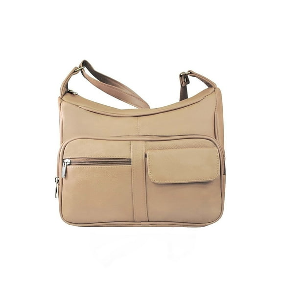 Women's Handcrafted Genuine Leather Cross Body Shoulder Strap Organizer Purse