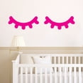thumbnail image 2 of FNGZ Wall Stickers Eyelash Home Decor Wall Sticker Decal Bedroom Vinyl Art Mural Hot Pink, 2 of 2