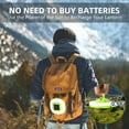 thumbnail image 4 of Solar LED Camping Lantern USB Rechargeable Portable Waterproof Light for Outdoor Hiking Fishing Emergency Home Night Lamp, 4 of 8
