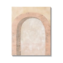 Stupell Industries Modern Muted Arch Abstract Painting Gallery Wrapped Canvas Art Print Wall Art, 16 x 20