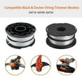 thumbnail image 3 of F8j 3 Replacement Spool + 1 Spool Cap for Black & Decker GH750 U5N GH710 GH700 Lawn Mower, DF-06, 3 of 5