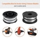 thumbnail image 3 of s9F 8 Replacement Spool + 1 Spool Cap for Black & Decker GH750 R6G GH710 GH700 Lawn Mower, DF-06, 3 of 5