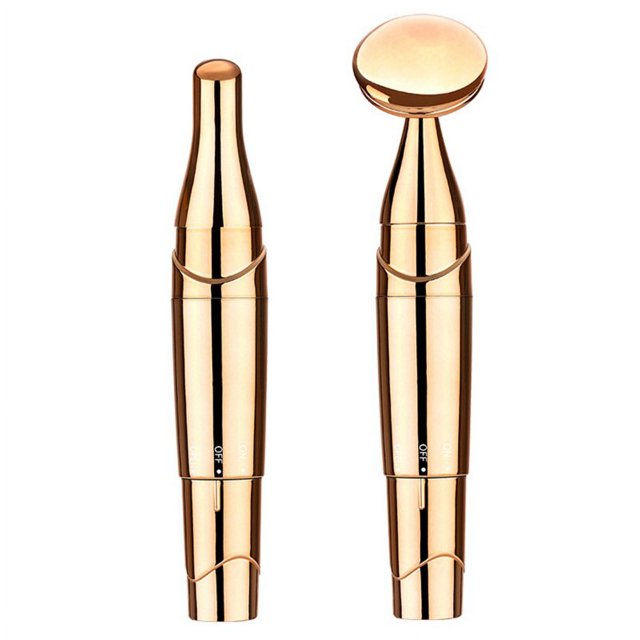 3D Vibrating Face Machine Body Massager 2-in-1 Face Eye Introducer Wrinkle Reducer Beauty Device Skin Care Golden