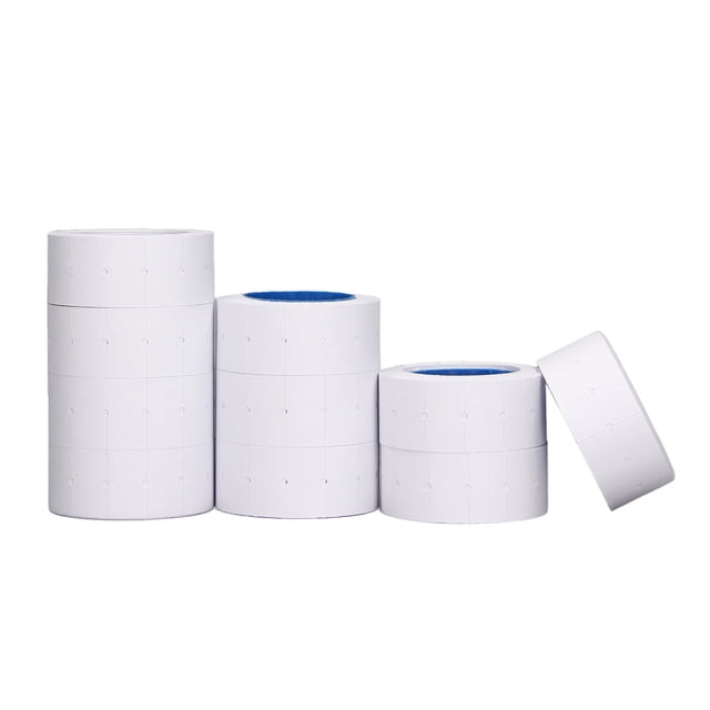 Etiqueta de precios de 3 tábos 15000 piezas etiqueta de pistola de precio de una sola 21x12 mm alta visibilidad Buena Viscosidad salida de papel más suave secado rápido de