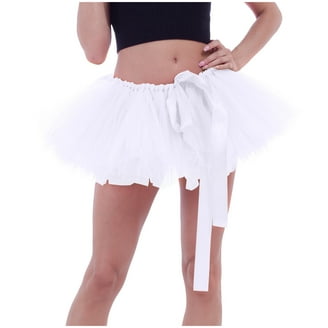 ylioge Tutus for Women Adults, Womens White Tutu Skirts 80s Lace
