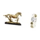 thumbnail image 5 of Figura de caballo,Escultura de caballo en miniatura coleccionable,Espejo de pared,Espejo decorativo nórdico para colgar en la pared,Espejos de pared de metal decorativos para el hogar, 5 of 8