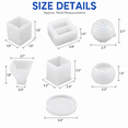 thumbnail image 5 of Kabuer Silicone Epoxy Resin Molds and DIY Casting Tool Kit, 21-Piece, 5 of 7