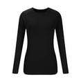 thumbnail image 6 of Uootdi Workout Gift Sets for Women Athletic Gym Long Sleeve Shirts for Women Breathable Quick Dry Yoga Running T-Shirts, 6 of 7