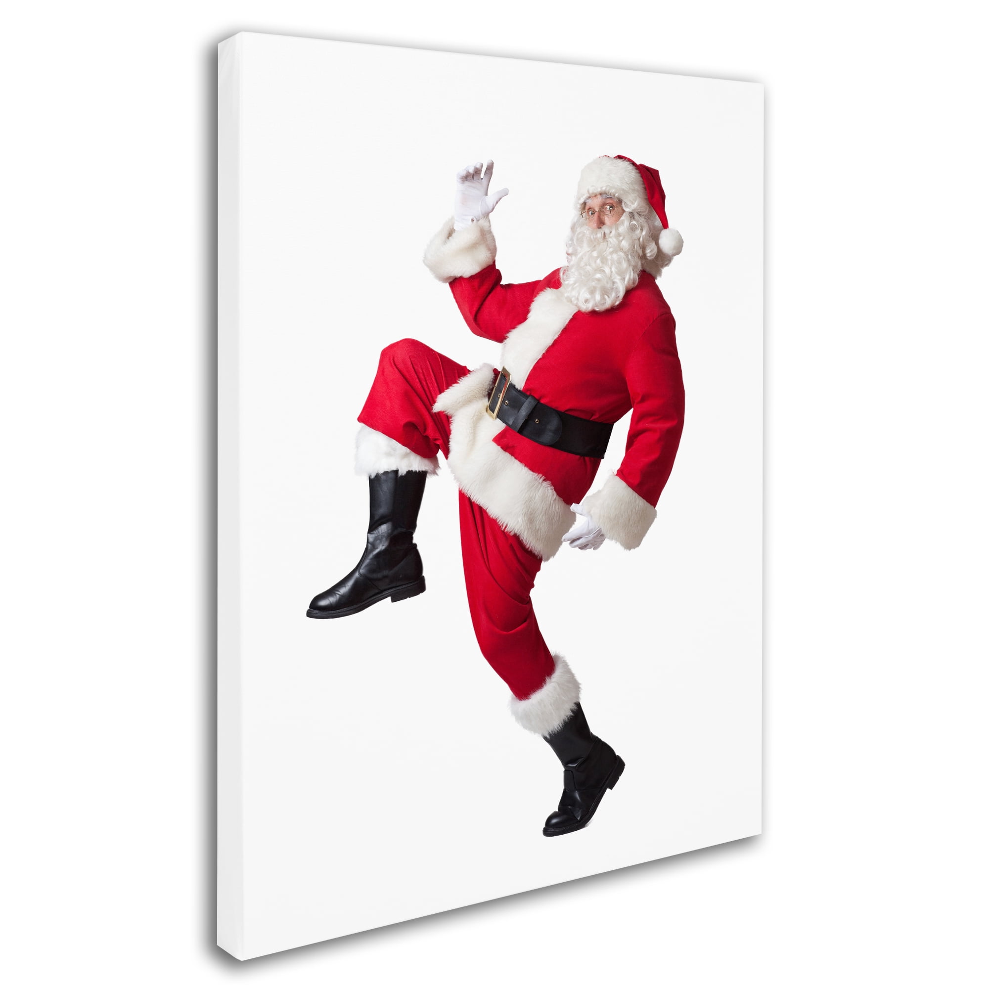 Trademark Fine Art 'Santa-prancing-11096' Canvas Art by Ed Wheeler