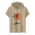 thumbnail image 1 of Camisetas de Manga Corta para Hombre Camiseta Deportiva con Capucha de Moda de Impresión Casual, Ligera para el Uso Diario Del Verano, 1 of 7