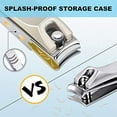 thumbnail image 4 of Nail Clippers【Anti Splash Fingernail】Cutter Fingernail Toenail Clipper 【Detachable Easy Clean】Stainless Steel Manicure Tools Nail Scissors Fashion Champagne Nail Trimmer with Cleaned Cloth, 4 of 5