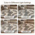 thumbnail image 7 of ODIKA 2'x3' Ultra-Soft Accent Mat, Navy Fluid Absract Featuring Inspired Abstract Pile Large None Washable, Bare feet friendly, Easy Care Indoor rug for Bedside, Footrest, 7 of 7