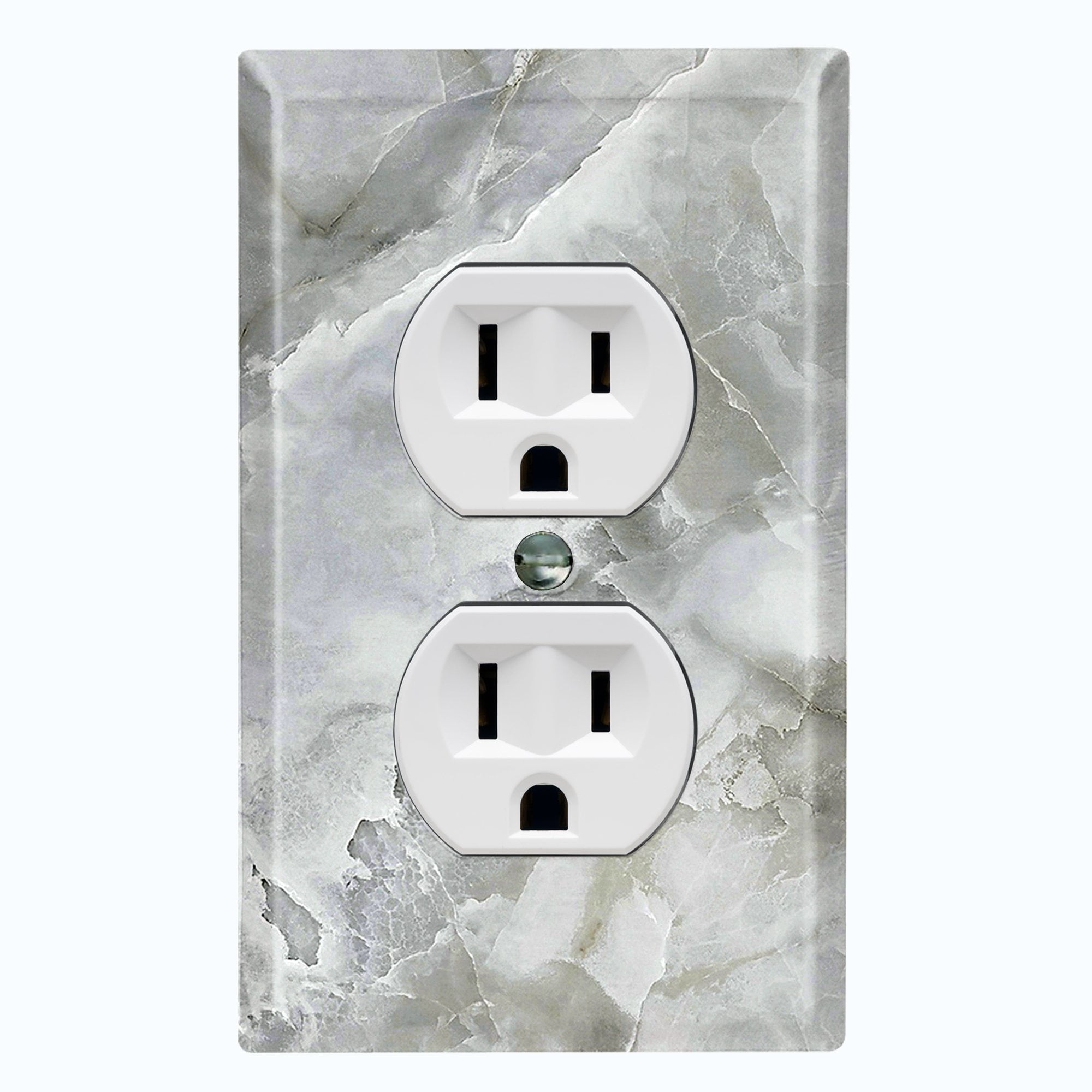 KANGHAR Wallplates Tie Dye Blue Marble Pattern Decor& Toggle White Outlet Wall Plate Cover