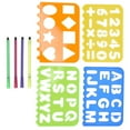 thumbnail image 3 of Enfants Dessin Stencil Kit, Enfants Dessin Modèle Ruller Stylo Livre Blanc Ensemble Outil Éducatif, 3 of 8