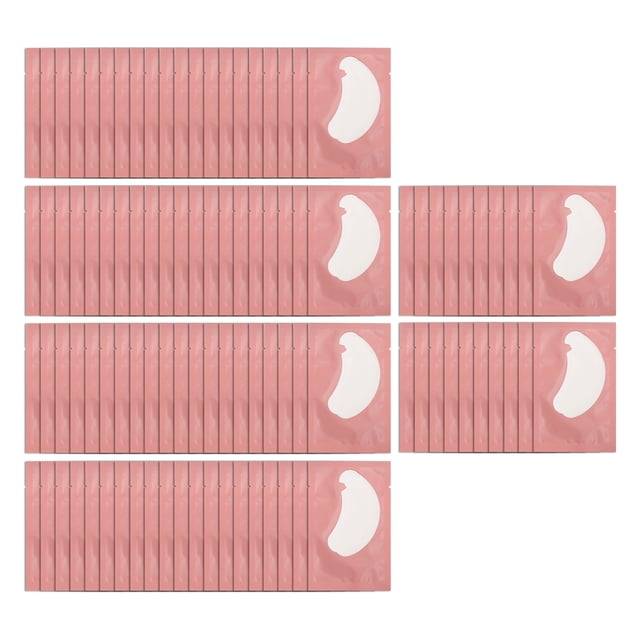 100 almohadillas de gel para extensiones de pestañas, en forma de U, para debajo de los ojos, herramientas para maquillaje y salón de belleza.