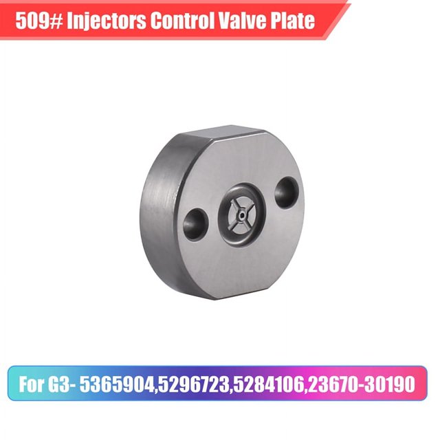 Nueva Placa de VáLvula de Control de Orificio de Inyector DiéSel 509 para Inyector Common Rail G3- 5365904,5296723,5284106,23670-30190