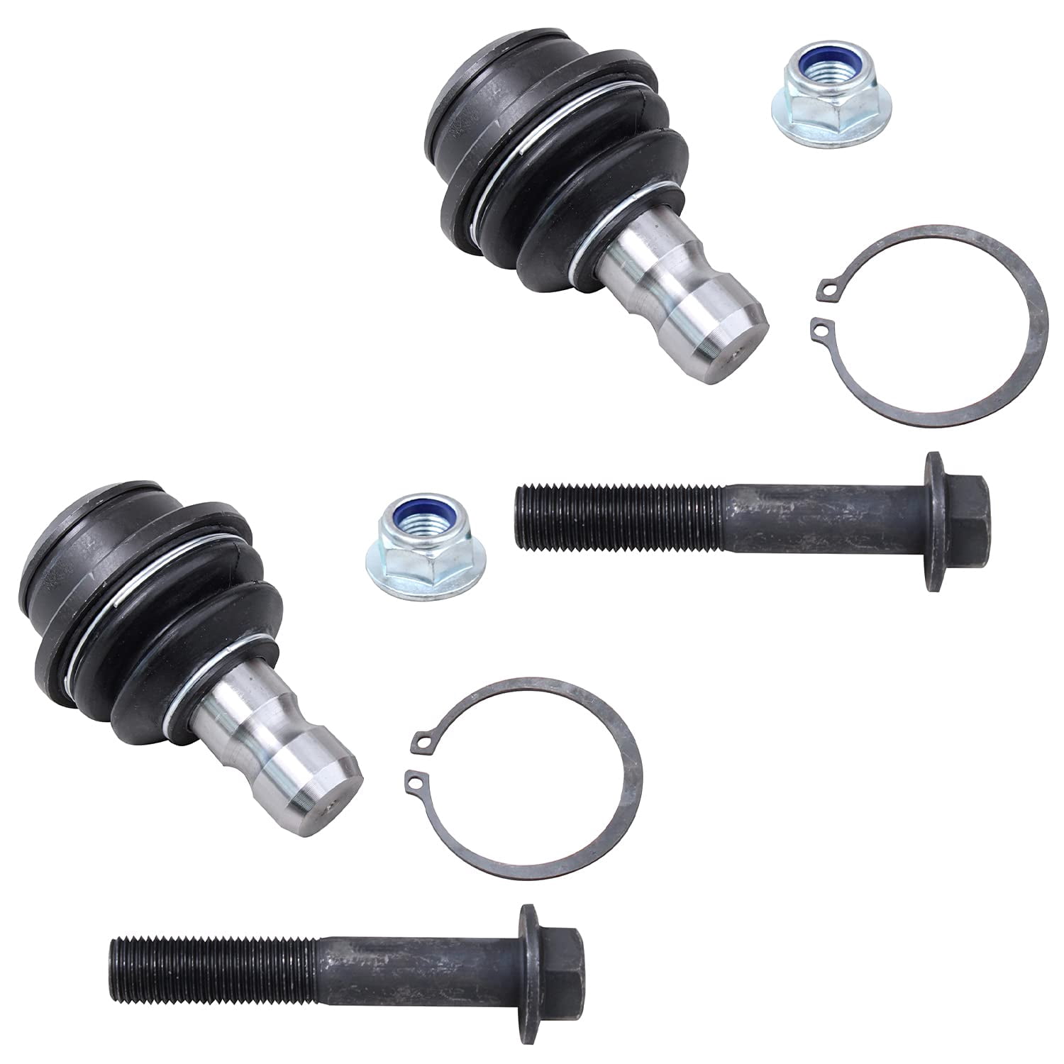Detroit Axle - All (4) Front Upper and Lower Ball Joints for Nissan Titan Fits select: 2004-2008 NISSAN TITAN XE/SE/LE, 2017 NISSAN ARMADA PLATINUM