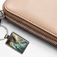 thumbnail image 5 of Abstract Shore Ocean Waves Landscape Metal Rectangle Keychain, 5 of 7