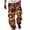 A-Coffee466, variant on XIAONU Men's Boho Paisley Print Jogger Pants Elastic Waist Drawstring Casual Trousers Colorful Bohemian Daily Pant
