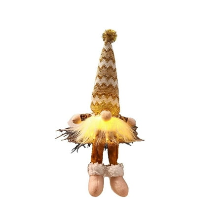 

dajkiuy Clearance Christmas Plush Faceless Doll Nightlight Ornaments Adorable Fall and Winter Decorations for Home Christmas Ornaments Home Window Decoration Gift
