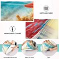 thumbnail image 3 of Starfish Coral Seashell Beach Sea Plush Pillow Cases Standard Size Ultra Soft Warm Pillowcases with Zipper 20"x26", 3 of 9
