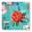 Color2763, variant on Bathroom Scale, Highly Accurate Digital Body Scale,Precisely Measures Weight up to 400 lbs-Vintage Floral Pattern Of Teal Background With Red And Pink Peonies