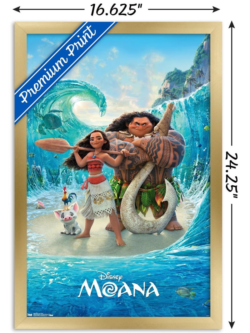 アメリカディズニー モアナ 印刷物 Disney Moana - Ocean Floor Wall Poster, 14.725