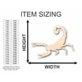 thumbnail image 2 of Unfinished Wood Scorpion Shape - Desert Animal - Craft - up to 46" DIY 18" / 3/4", 2 of 3