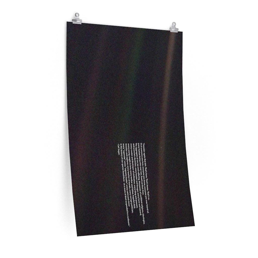 Carl Sagan Pale Blue Dot Quote Print Poster