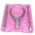 thumbnail image 3 of 3PCS Cuticle Remover Kit Stainless Steel Cuticle Trimmer Nail Cleaner Tool, 3 of 8