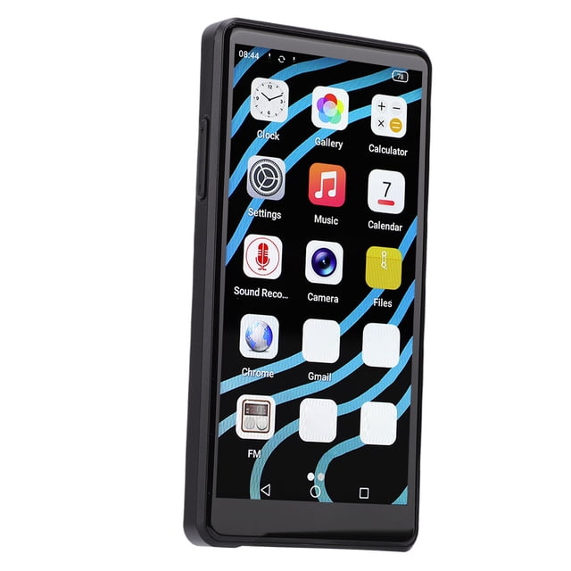 Reproductor Mp3 De MP3 De 64 GB Con Bluetooth WiFi Para 12 Pantalla Táctil HD De 4,99 Pulgadas Reproductor De Música MP4 Cámara De 16 MP Control Parental Negro