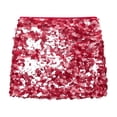 thumbnail image 4 of vigerkar Women's Sequin Mini Skirt Sparkly Glitter Stretchy Bodycon Club Party Night Out Skirts (Red, L), 4 of 4