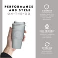 thumbnail image 2 of Neon Kactus - Double-Walled Coffee Cup, Reusable Coffee Cup with Resealable Lid, Food-Grade Silicone Seal and Sleeve, Insulated Coffee Tumbler, Leakproof Travel Mug, Recyclable, Forever Young, 16oz, 2 of 6