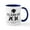 White/Navy Inside, variant on CafePress - Class Of 2036 School Graduate Mugs - 11 oz Ceramic Mug - Novelty Coffee Tea Cup