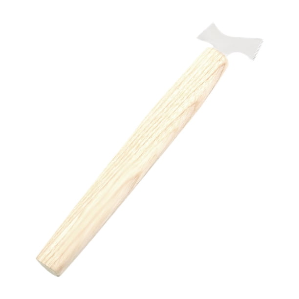 de trastes para guitarra, de limpieza de ranuras para trastes, mango de madera, práctica y ligera, de limpieza de ranuras para