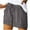 Gray, variant on DealovyPlus Size Shorts for Women Casual Summer High Waisted Lace-Up Wide Leg Beach Shorts with Pockets