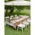 thumbnail image 4 of Outdoor Tablecloth with Umbrella Hole for Patio/Picnic/Party/Camping, Summer Palm Tree Waterproof Table Cloth Rectangle Table Cover Washable, Vintage Tropical Botanical Boho Floral (60"x 84"), 4 of 9