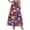 Wine, variant on Fmbrln Womens Halloween Casual A-line Maxi Skirts Halloween Print Elastic Waist Flowy Skirts with Pockets