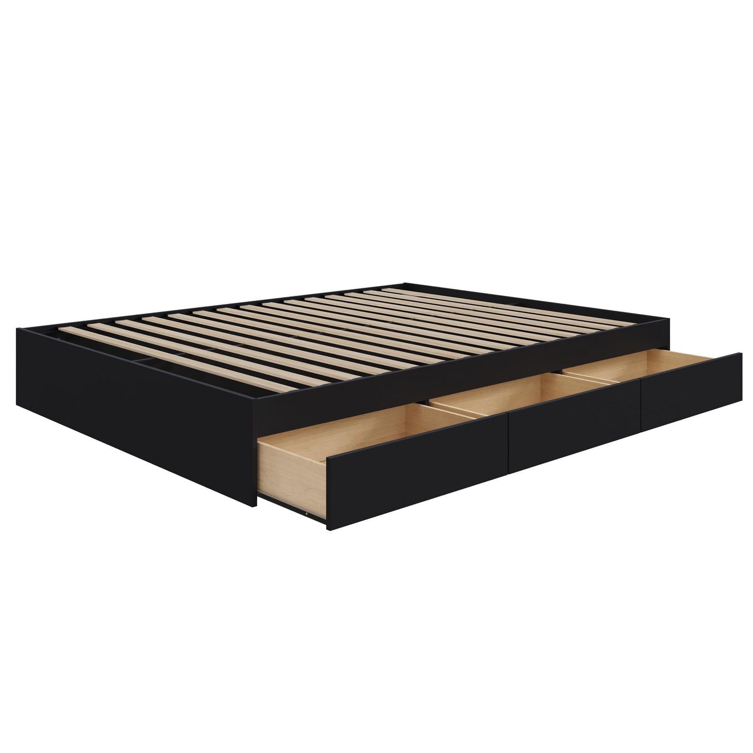 Nexera Corbo 3 Drawer Storage Bed, Black
